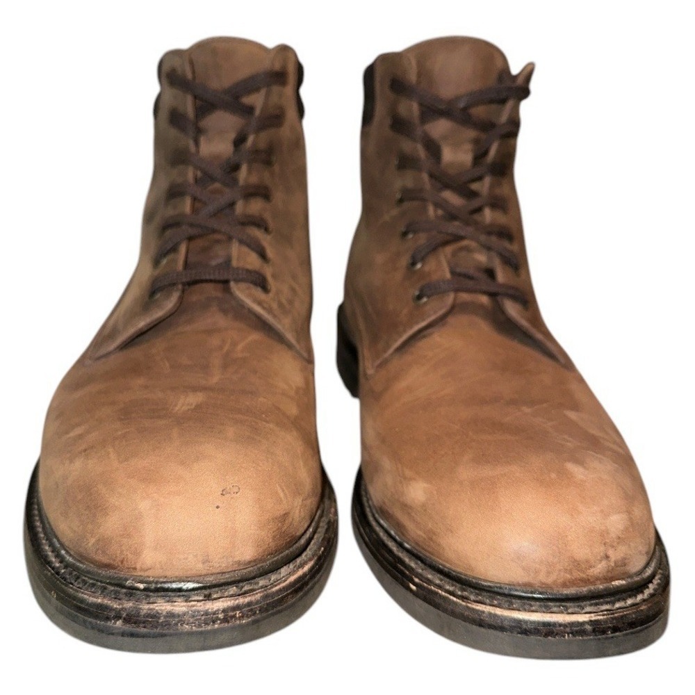 Loake Kirkby Dark Brown Nubuck Chukka Boots Mens Size US 8.5 F UK 7.5 No Insoles - Picture 5 of 11